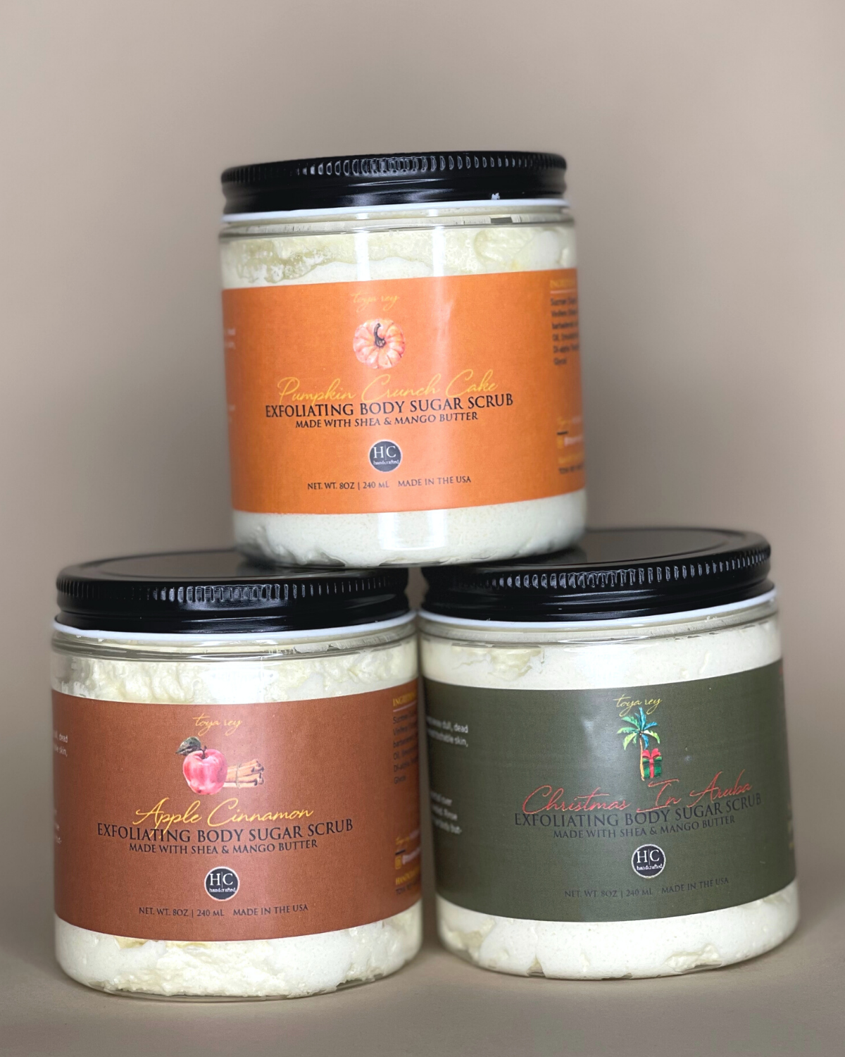 Whipped Sugar Scrubs